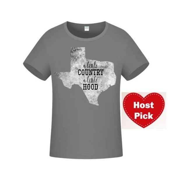 Texas T Shirt Men's Graphic Print T-Shirt - A Little Country A Little Hood - Picture 1 of 3
